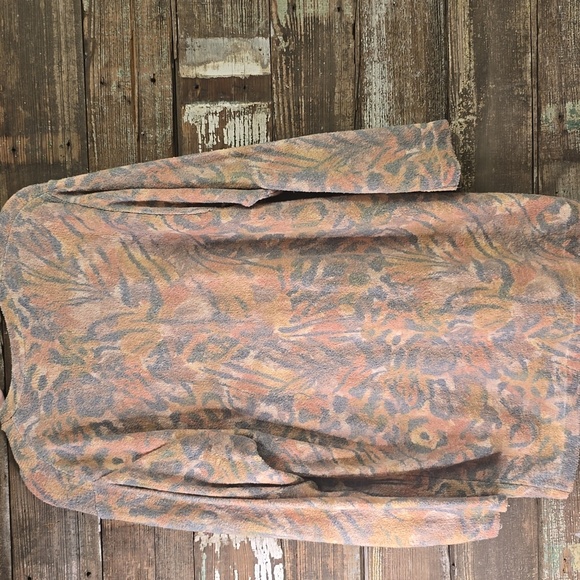 Gabrielle T (Made In Italy) Multicolor Patterned Cardigan, Ladies Size L - Picture 2 of 3